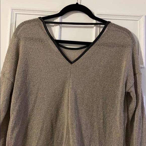 Ooyoo beige and black knit sweater - Picture 3 of 4